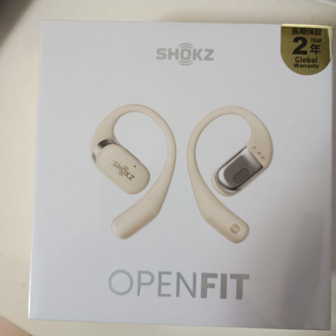 新品未開封 ショックス ワイヤレス イヤホン OpenFit ベージュ