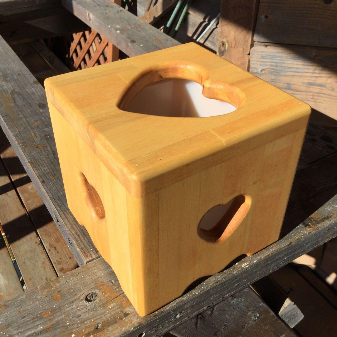 のらくろさま専用ページ♡カントリーハート　踏み台&卓上ダストBOX