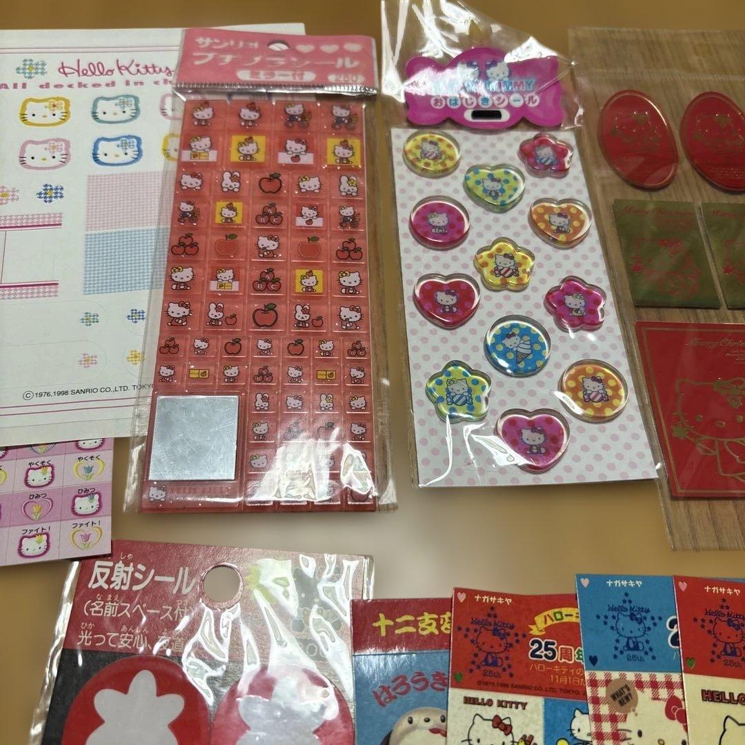ハローキティ タイルシール　おはじきシール　シールセット シール帳　平成　レア