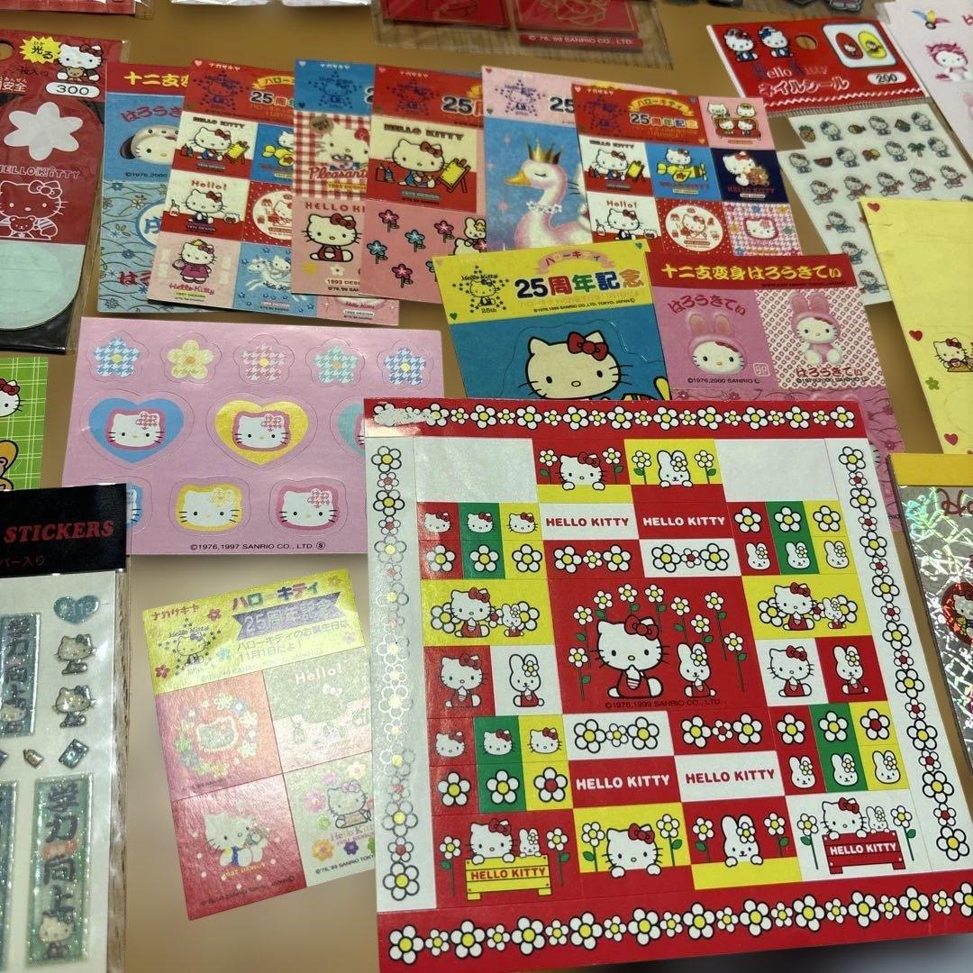 ハローキティ タイルシール　おはじきシール　シールセット シール帳　平成　レア