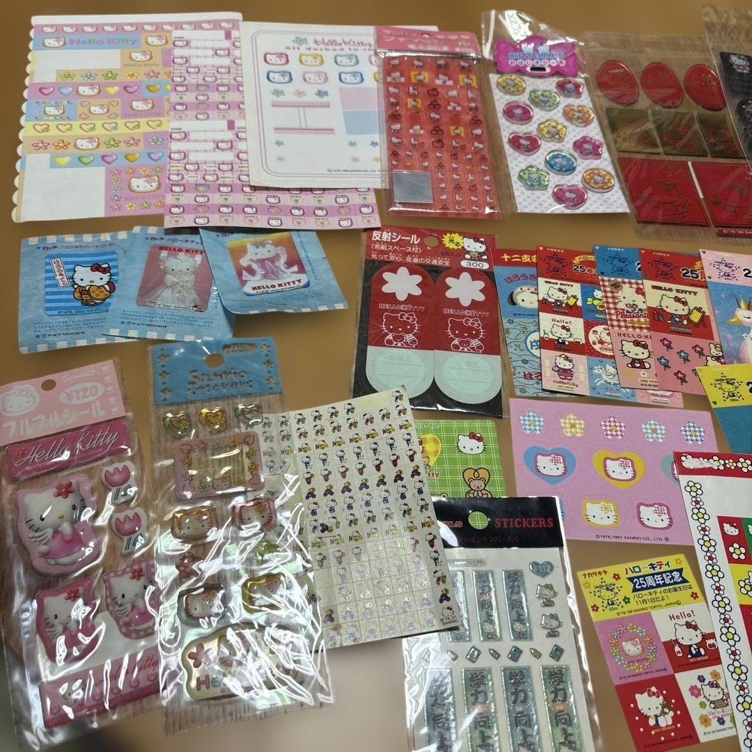 ハローキティ タイルシール　おはじきシール　シールセット シール帳　平成　レア