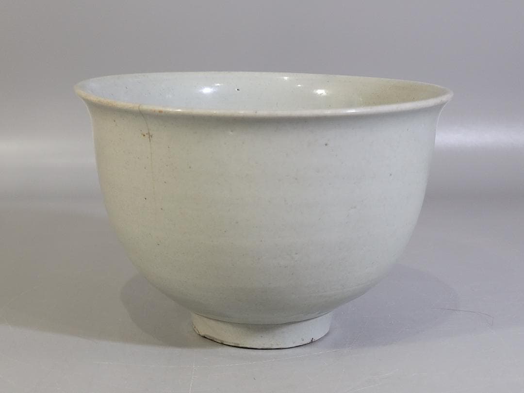 朝鮮 李朝 白磁 碗 深鉢 古美術 DT412