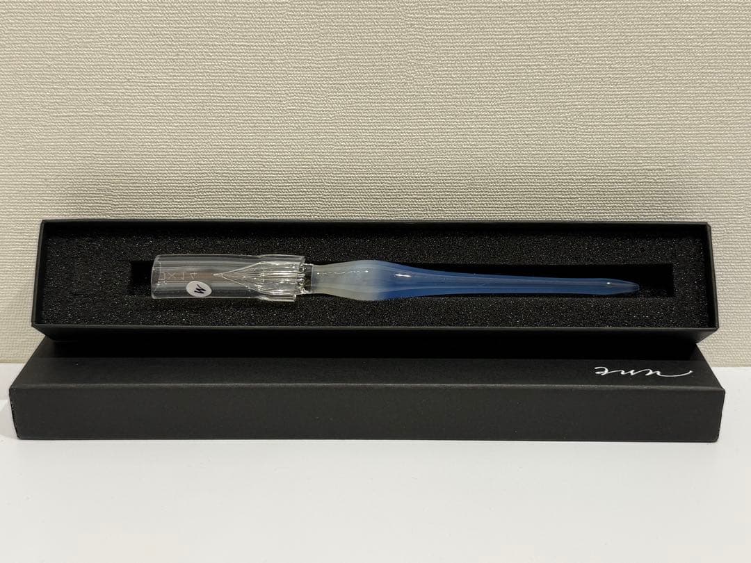 【aun】ガラスペン 灯す 青