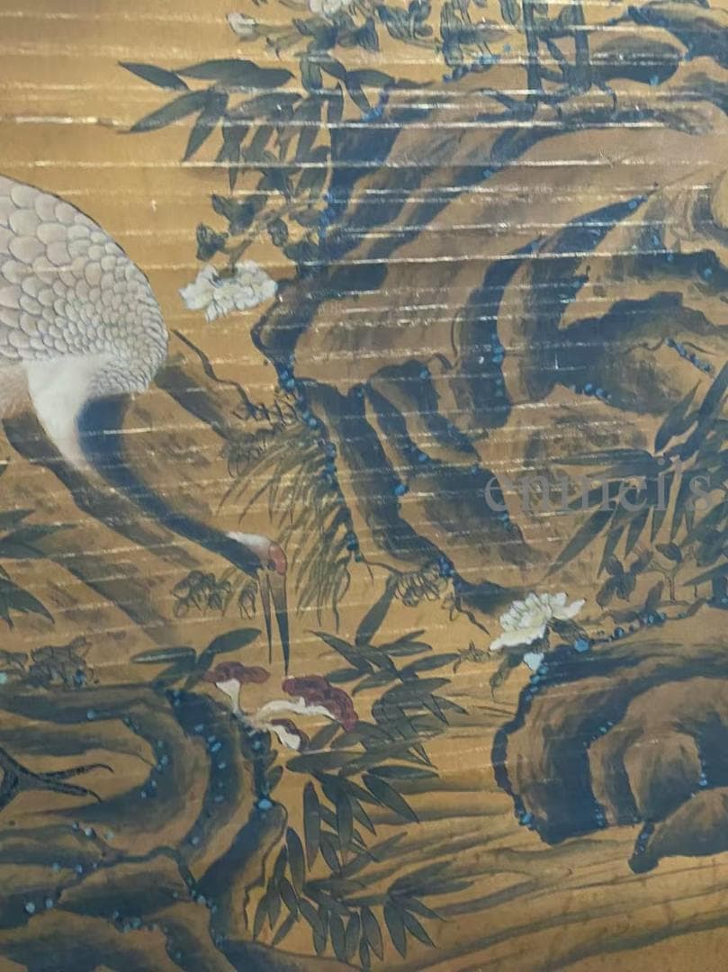 中国古美術 宋代 趙昌款 花鳥画 掛軸 絹布 肉筆 唐物 書道 国画 名家画作