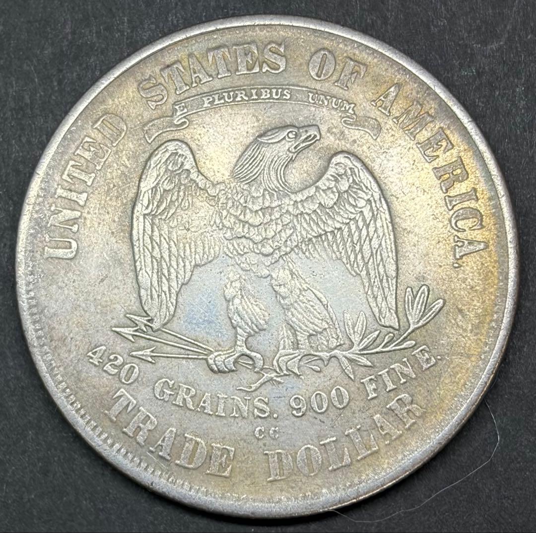 1875 米国 TRADE DOLLAR CC 大型銀貨 