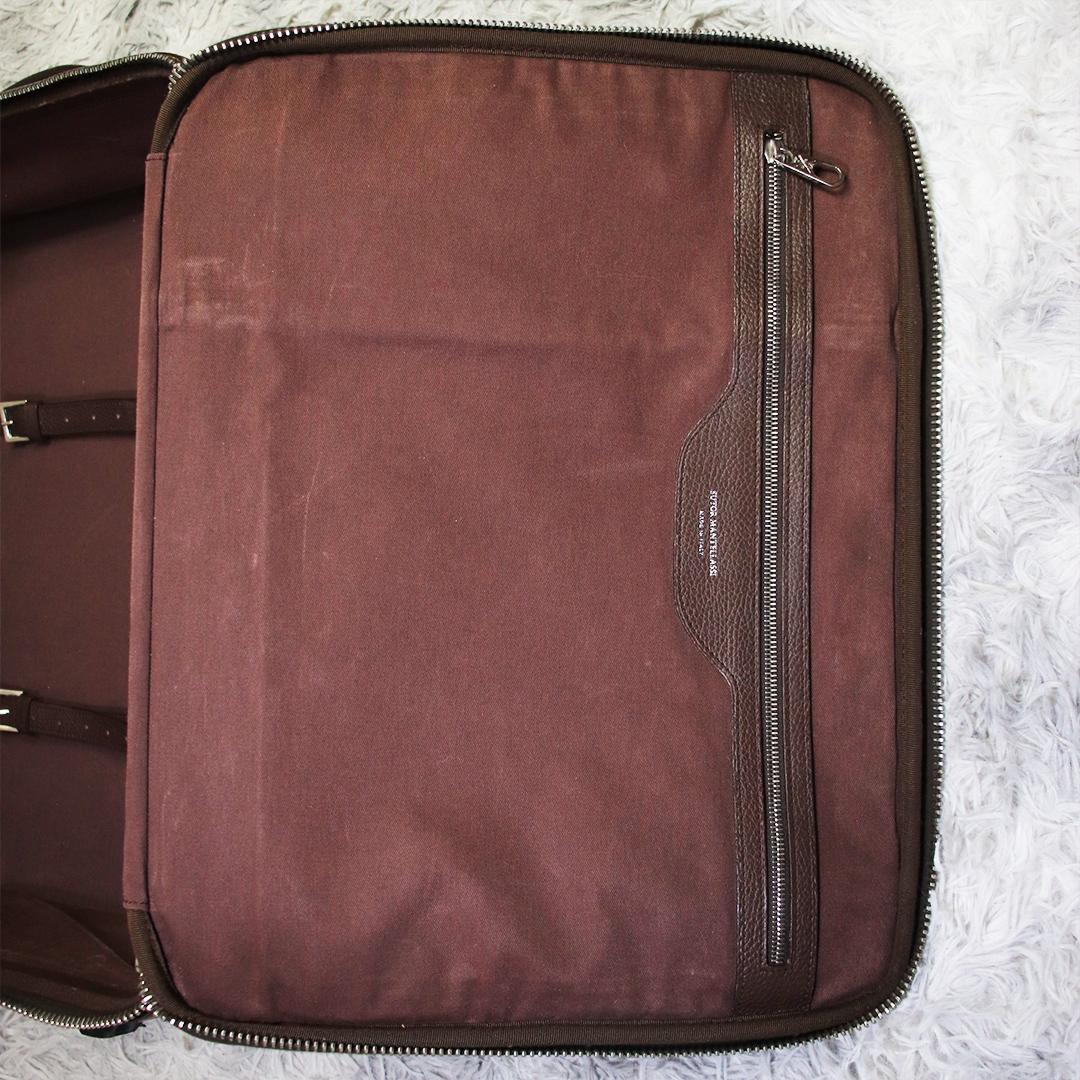 ITALY高級ブランド✨ストールマンテラッシ トラベルキャリーバッグ レザー