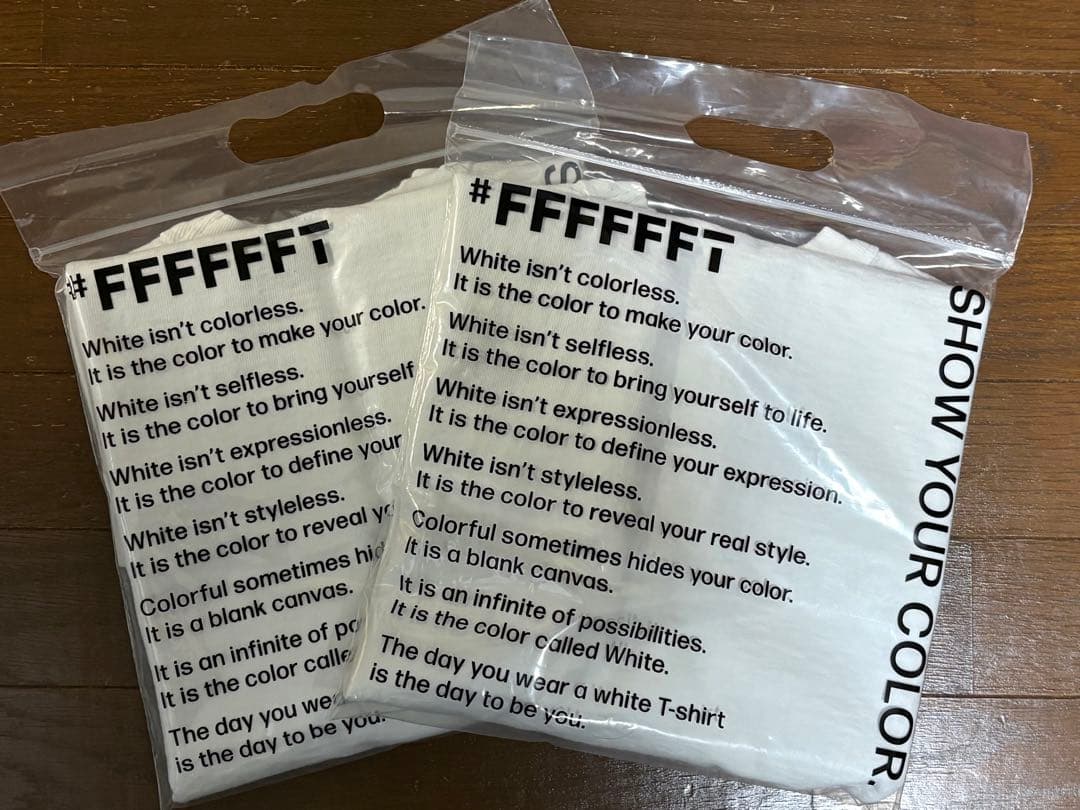 【新品未使用】#FFFFFFT DNM Tシャツ サイズ02 1枚 白T②