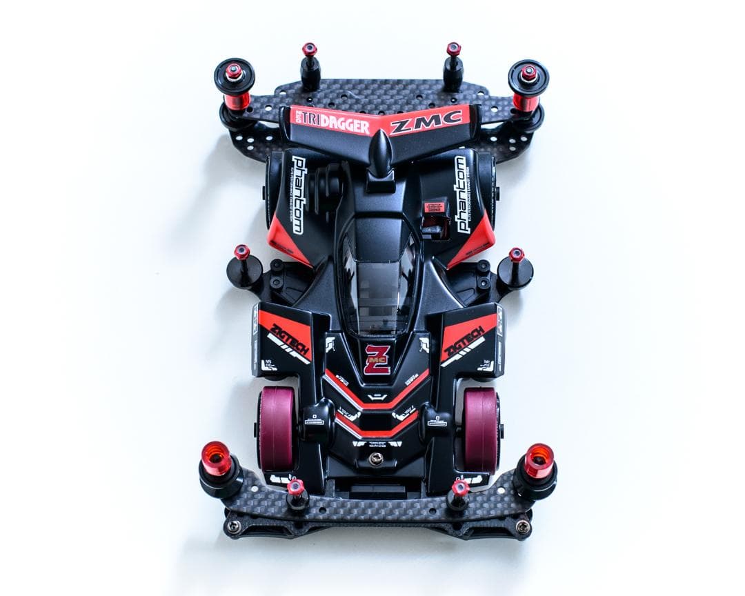 専用★ミニ四駆完成品★ネオトライダガーZMC VZカスタム 塗装済フルベアリング