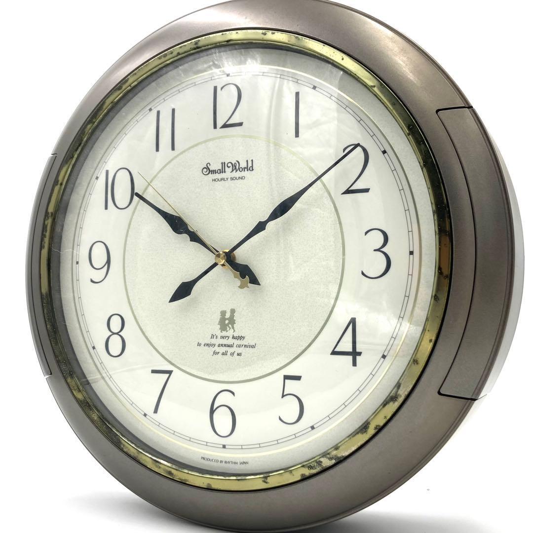 【稼動】 スモールワールド クォーツ 音楽隊 掛け時計 からくり 4MH638