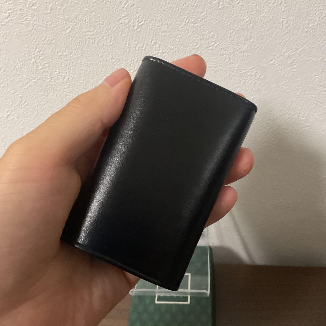 ☆開店セール☆新品未使用 美品 グッチ ボックスカーフレザー ロゴ キーケース②