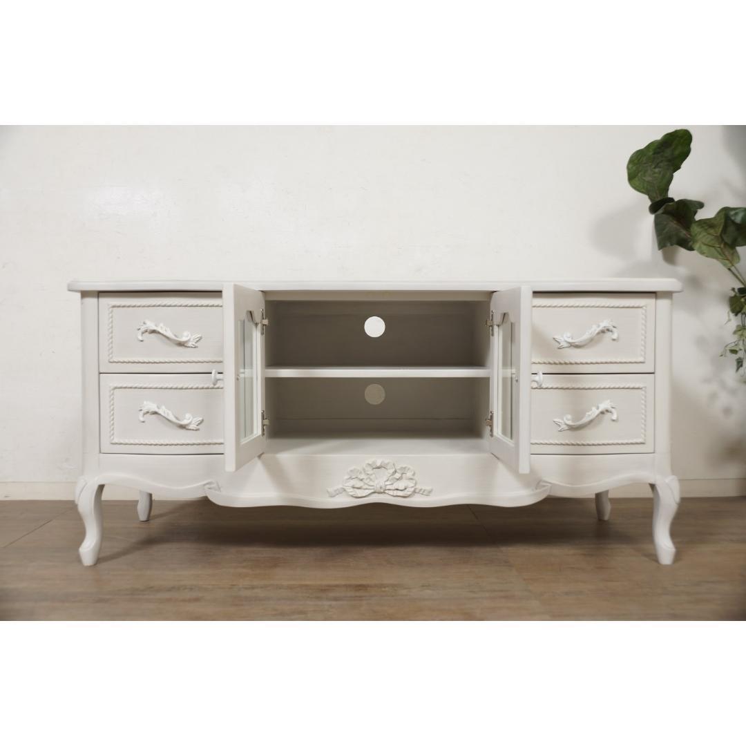 【新品】ハンプトンシリーズ リビングボード　テレビ台　姫系　アウトレット