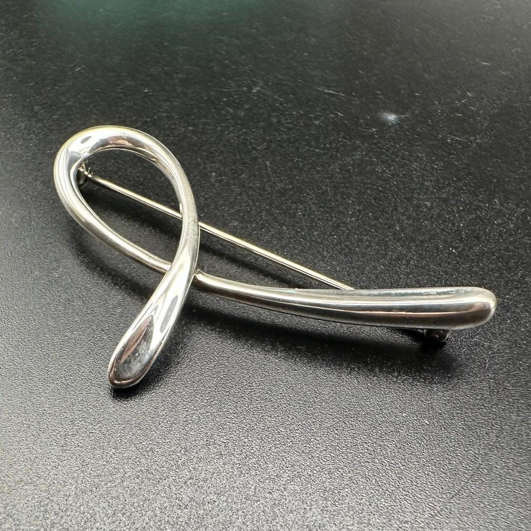 極美品✨　ティファニー　ブローチ　イニシャル　シルバー　090