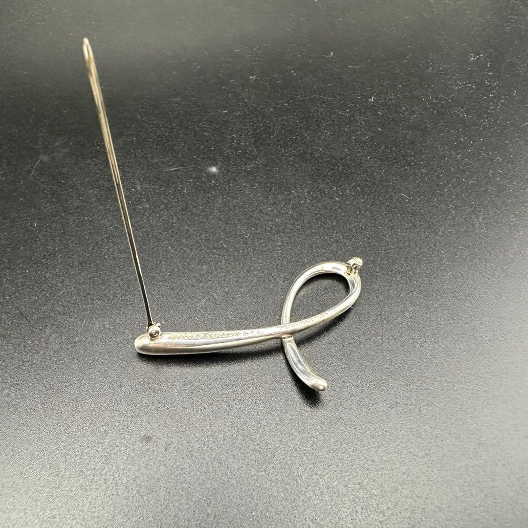 極美品✨　ティファニー　ブローチ　イニシャル　シルバー　090