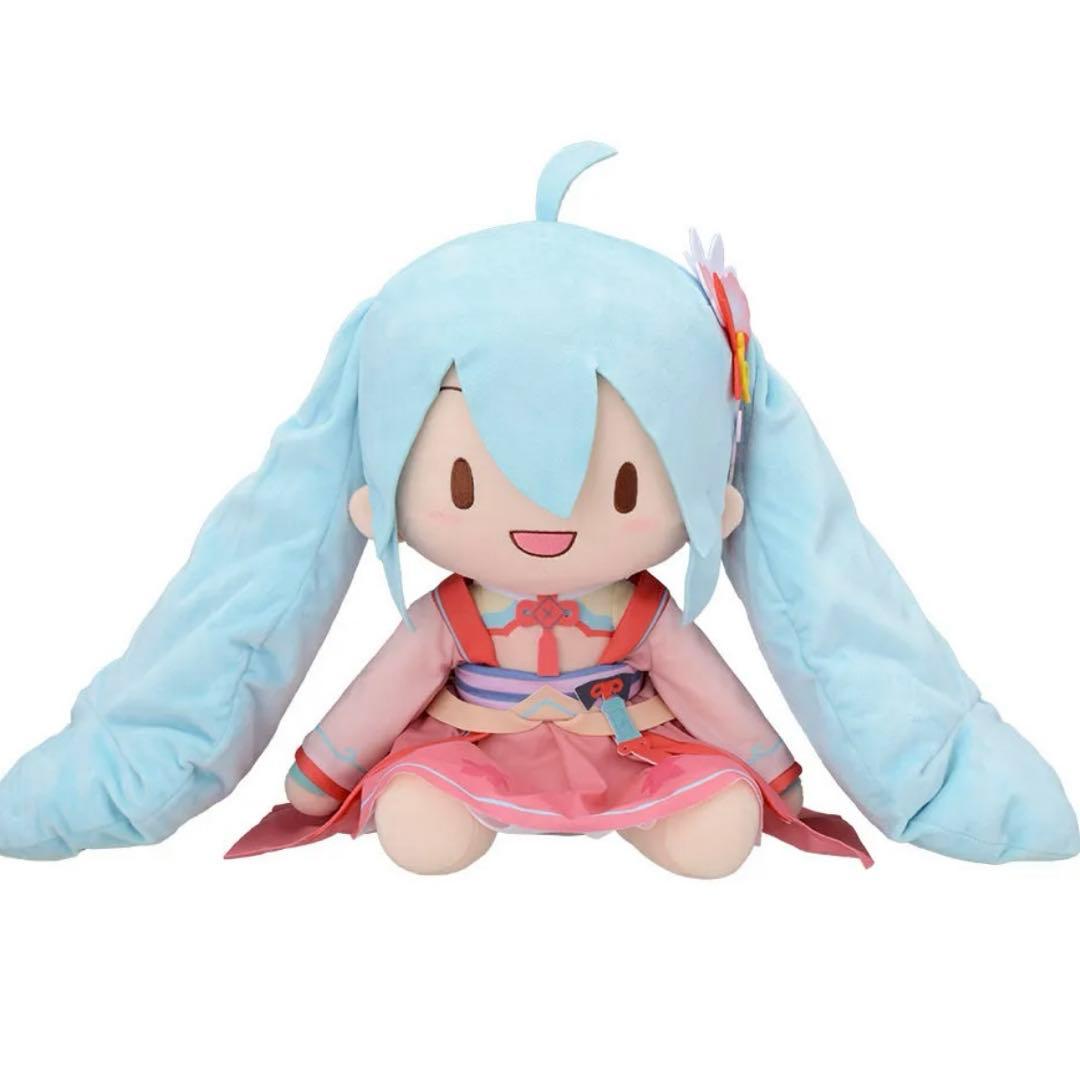 初音ミク 月西江 ふわぷち ぬいぐるみ (LL) 未開封品