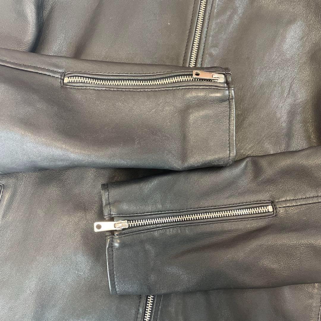 レア　ラムレザー　ユナイテッドトウキョウ　シングル　ライダース　羊革　Lサイズ