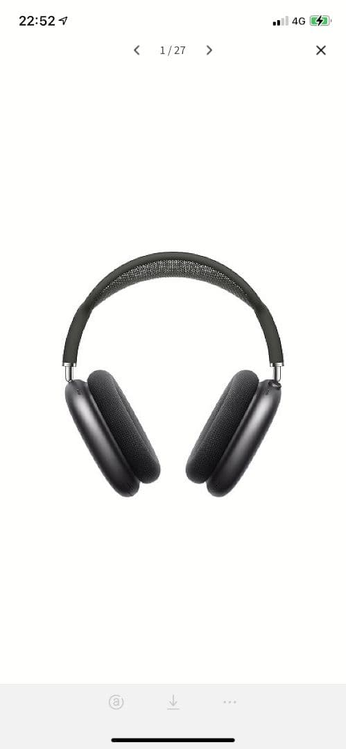 アップル apple AirPodsMax  MGYH3J/A スペースグレー