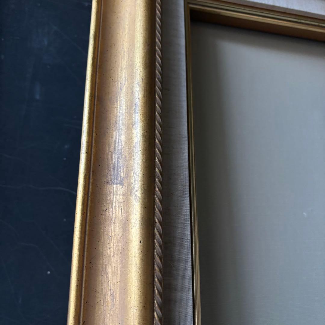F 100 油絵用額縁　油彩額　アンティークフレーム　ゴールド