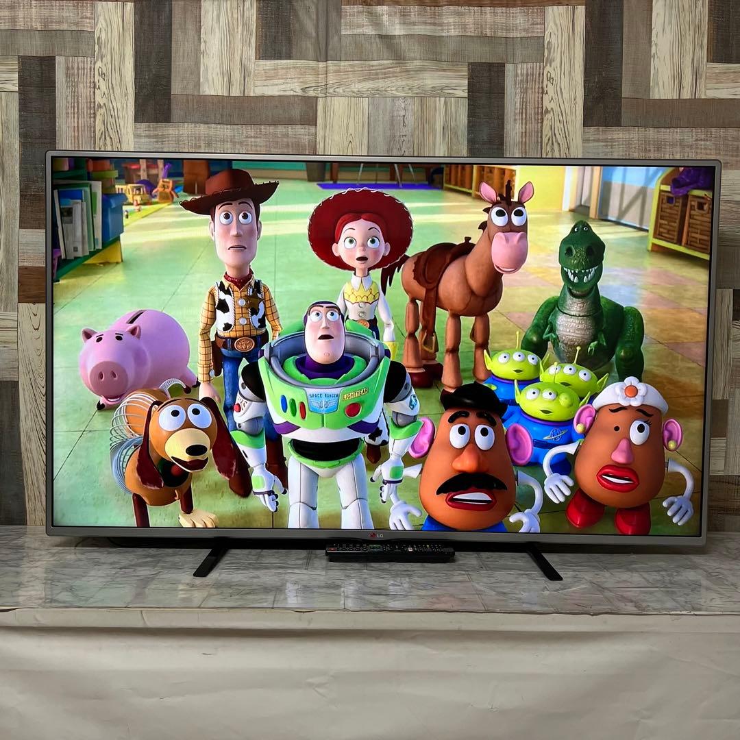 即日受渡❣️全国送料込LG 55型smartテレビNetflix◎新品リモコン付