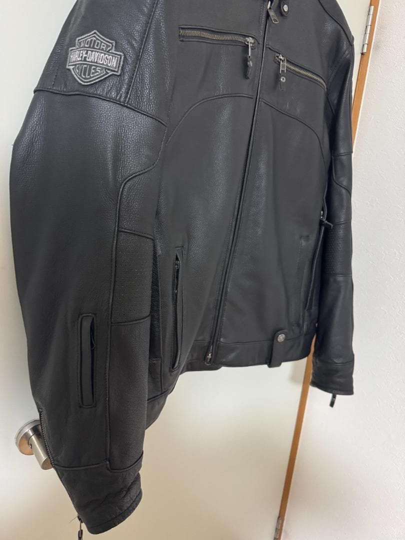 ハーレーダビッドソン スイングアーム メンズ レザージャケット Lサイズ