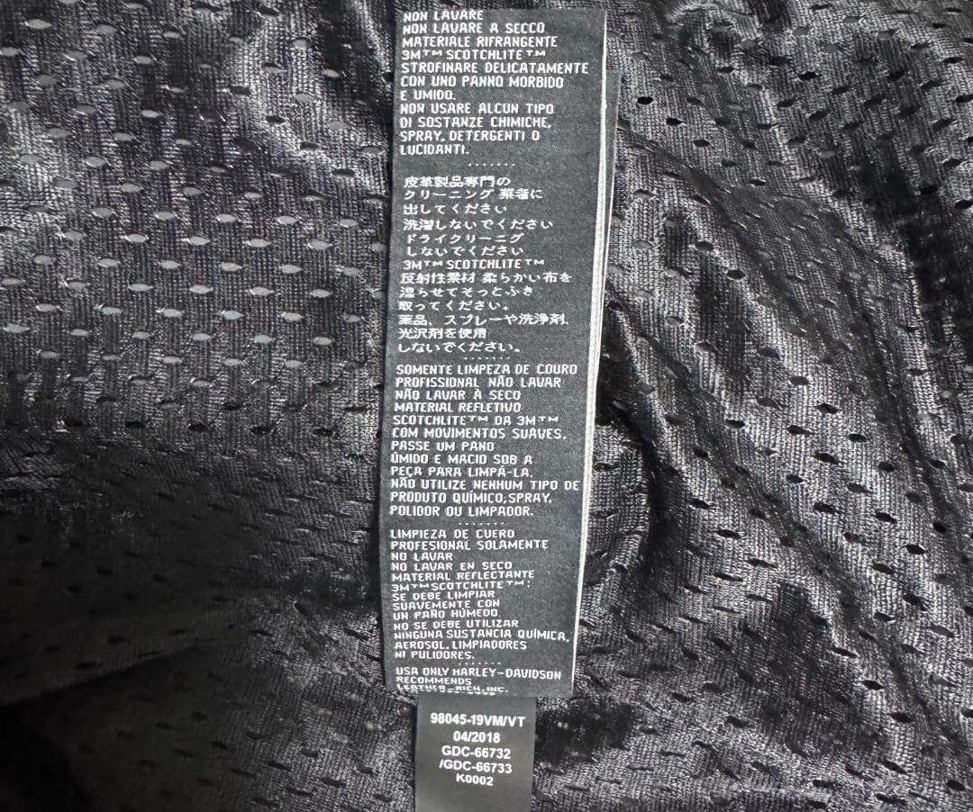 ハーレーダビッドソン スイングアーム メンズ レザージャケット Lサイズ