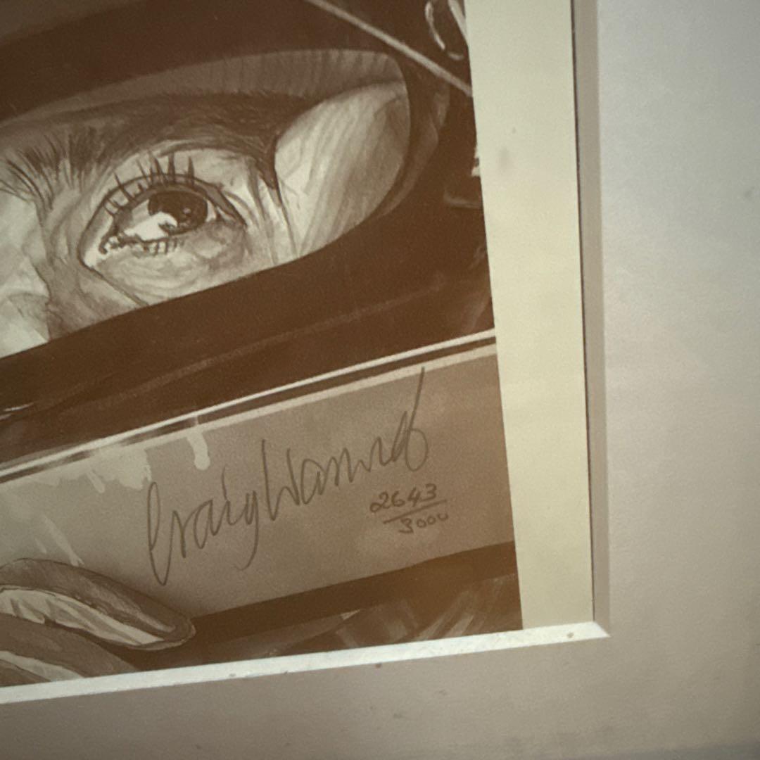 アイルトン・セナ 3000枚限定　リトグラフ 肖像画