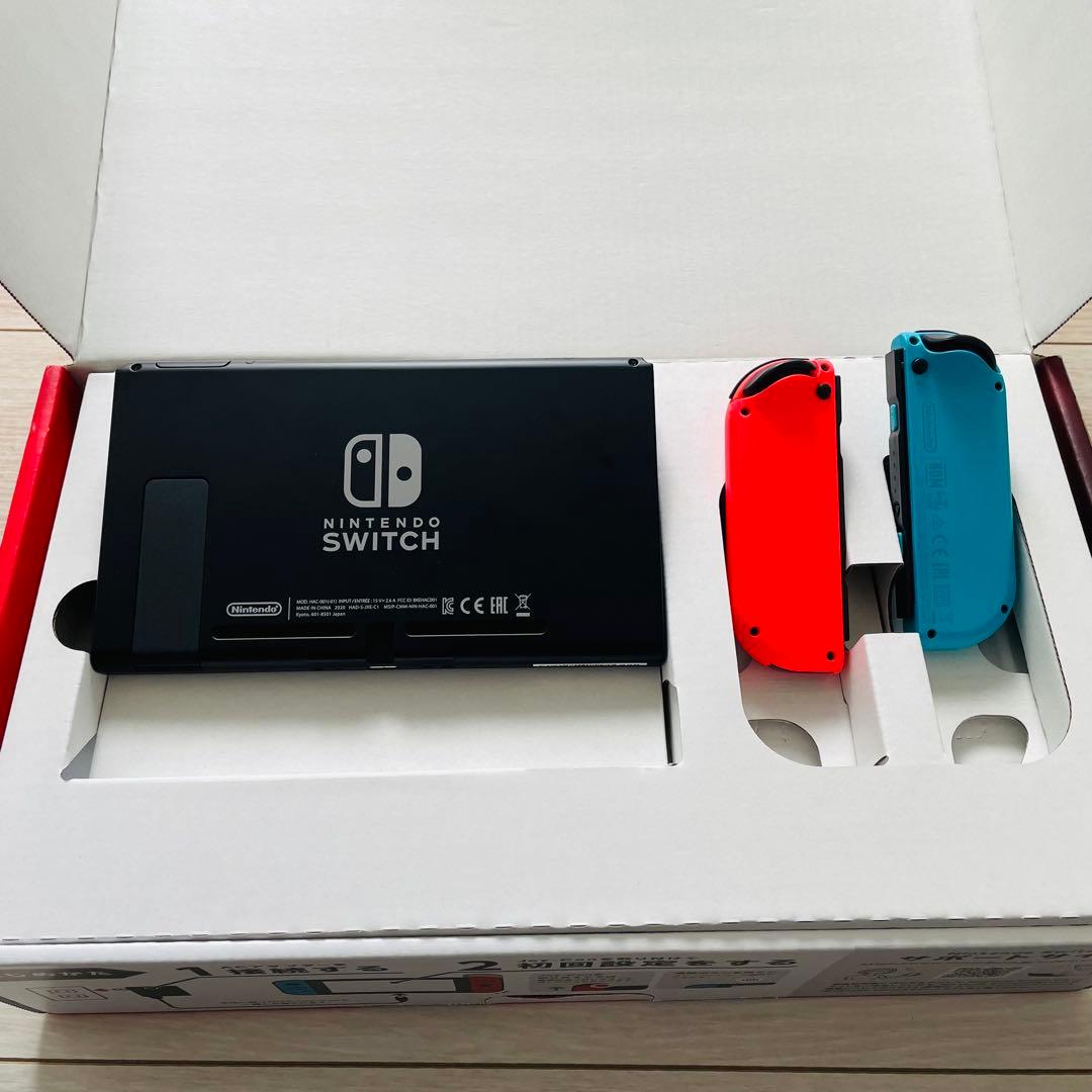 Nintendo Switch ニンテンドースイッチ本体 青/赤 箱 付属品付き