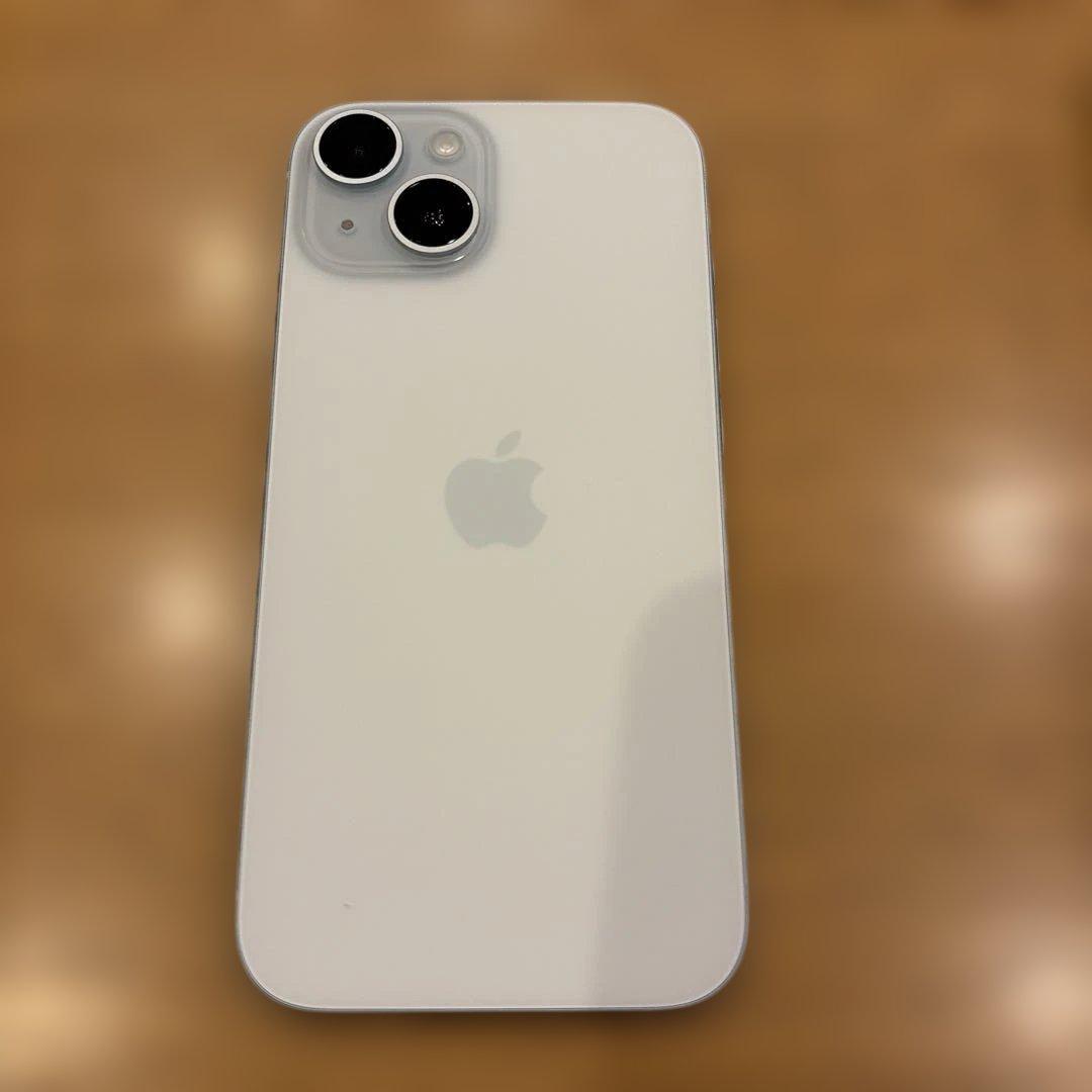 iPhone 15 128GBブルー 本体 ケーブル・フィルム・ケース付き！