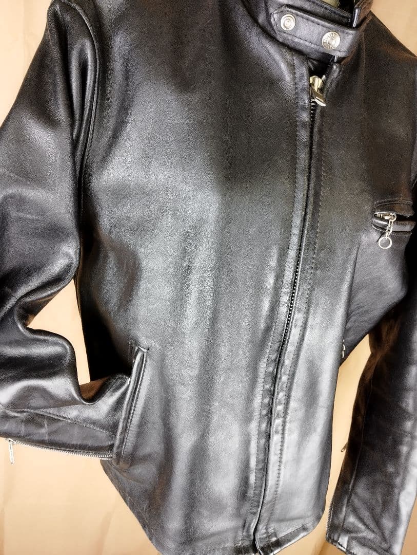 希少　schott シングルライダース 42サイズ　黒
