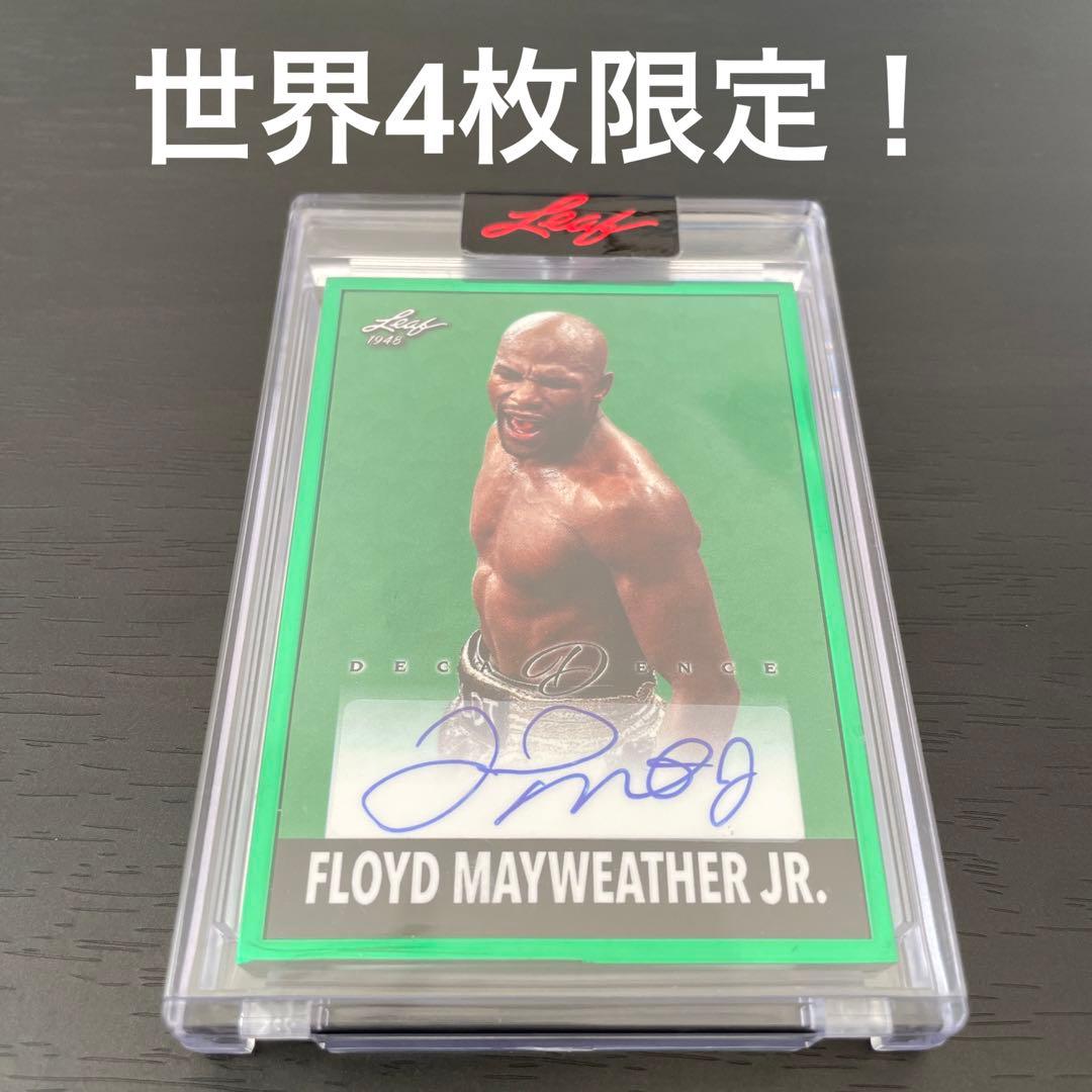 mayweather メイウェザー 直筆サインカード　世界4枚限定