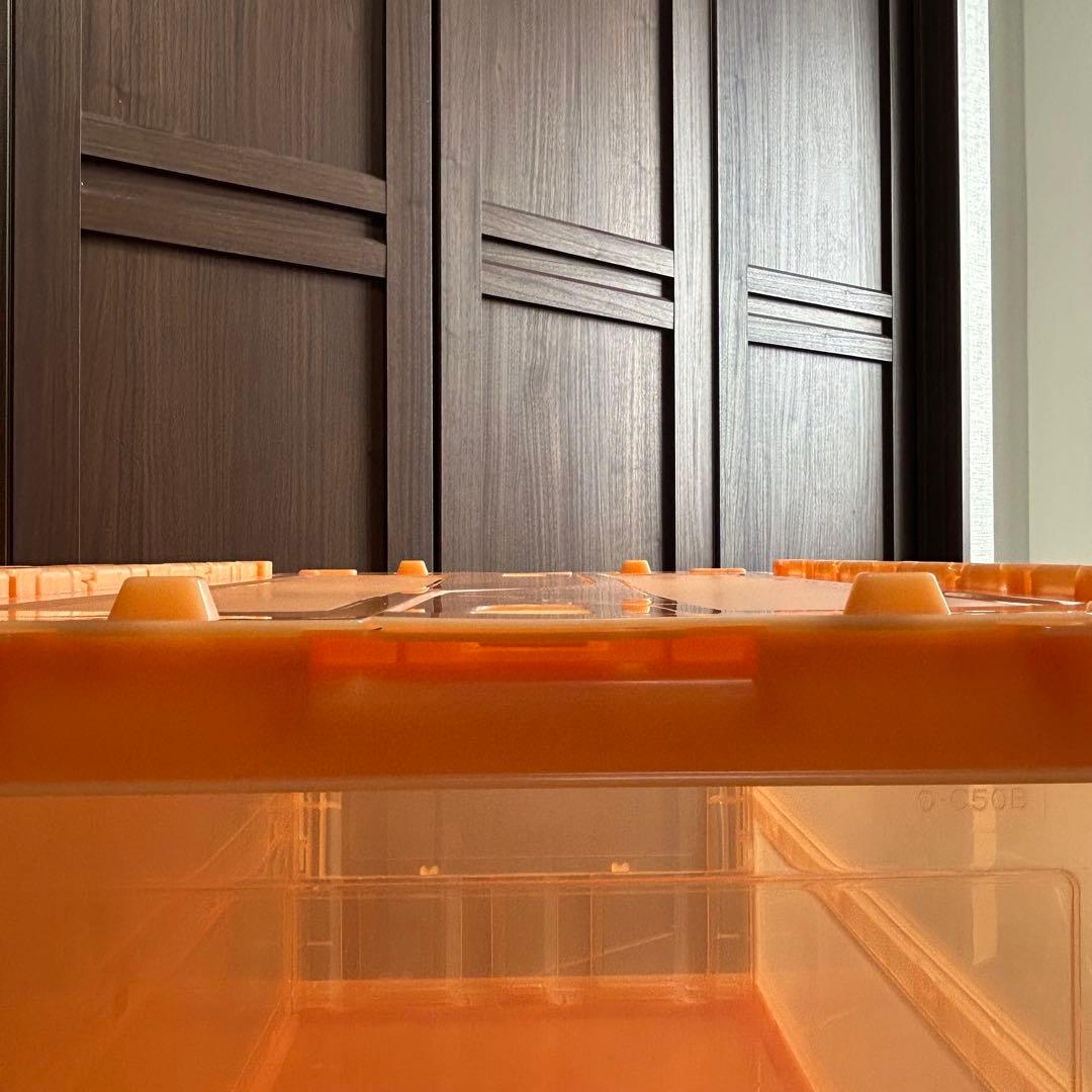 【8個セット②】コンテナ トラスコ中山 スケルコンオリコン 50L オレンジ