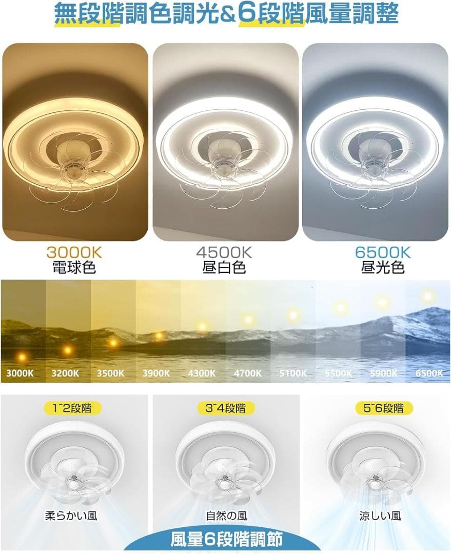 シーリングファンライト led シーリングファン 首振り サーキュレーター
