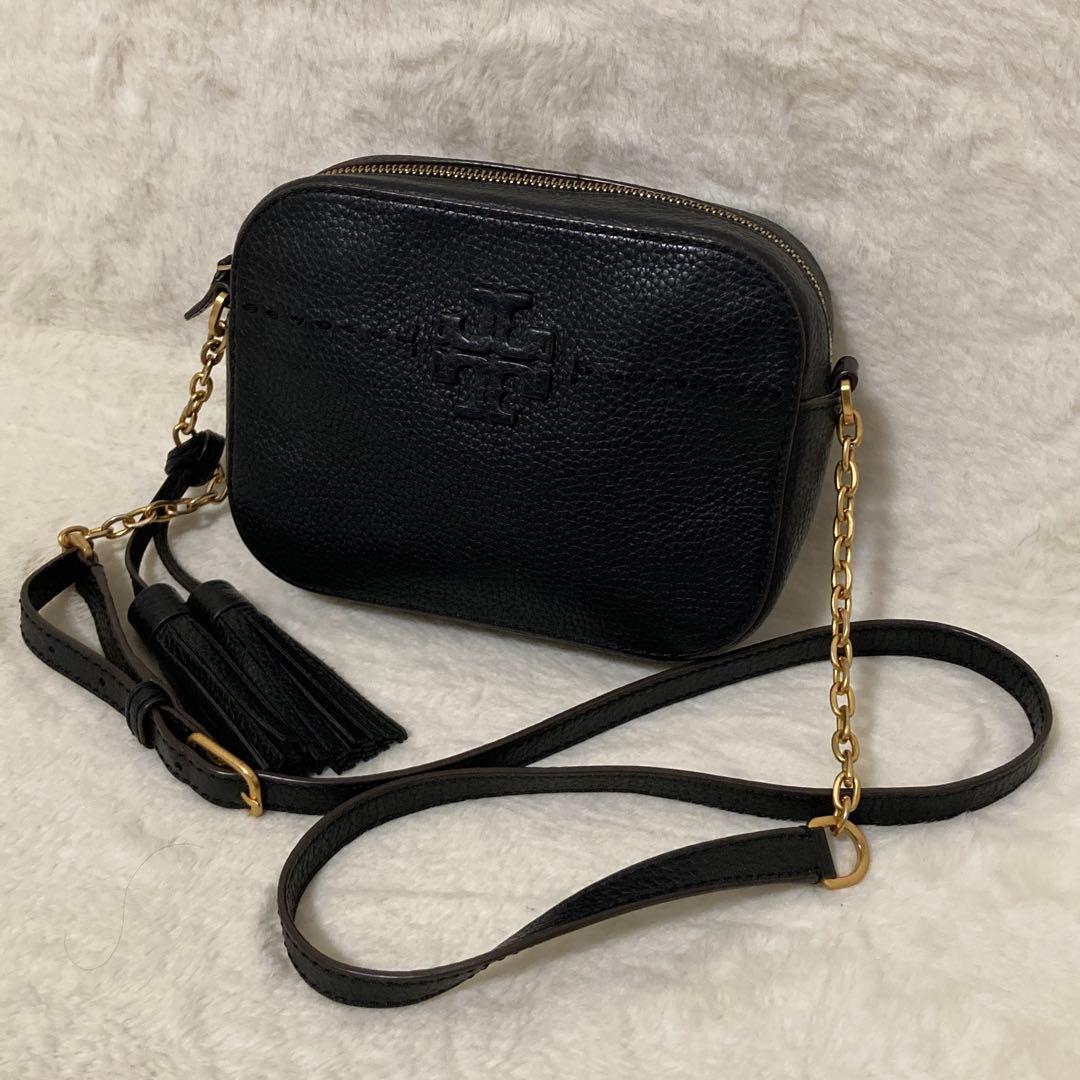 極美品 TORY BURCH トリーバーチ チェーンショルダーバッグ タッセル