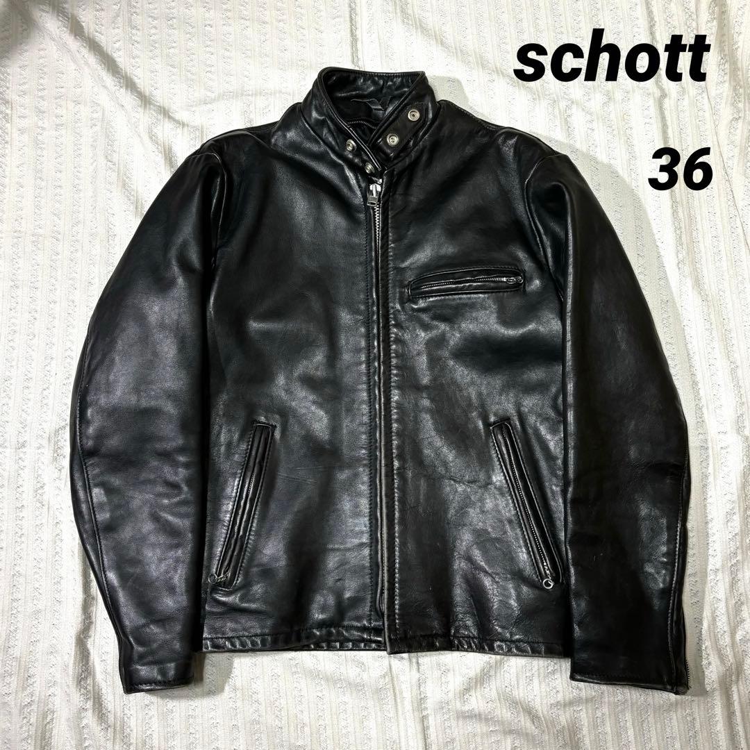 ⭐︎超希少　ショット　シングル　レザージャケット　ライダース　チンスト　本革