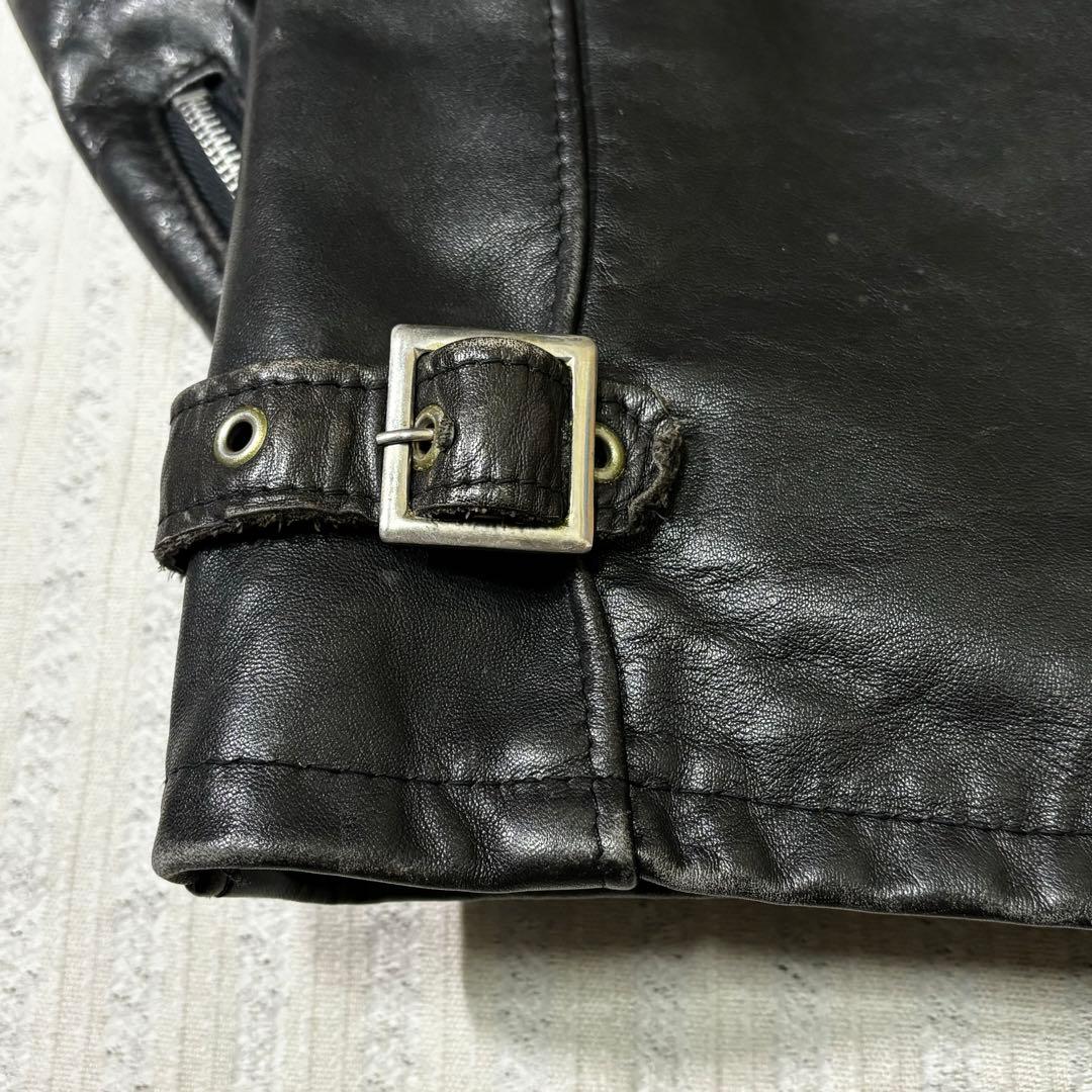 ⭐︎超希少　ショット　シングル　レザージャケット　ライダース　チンスト　本革