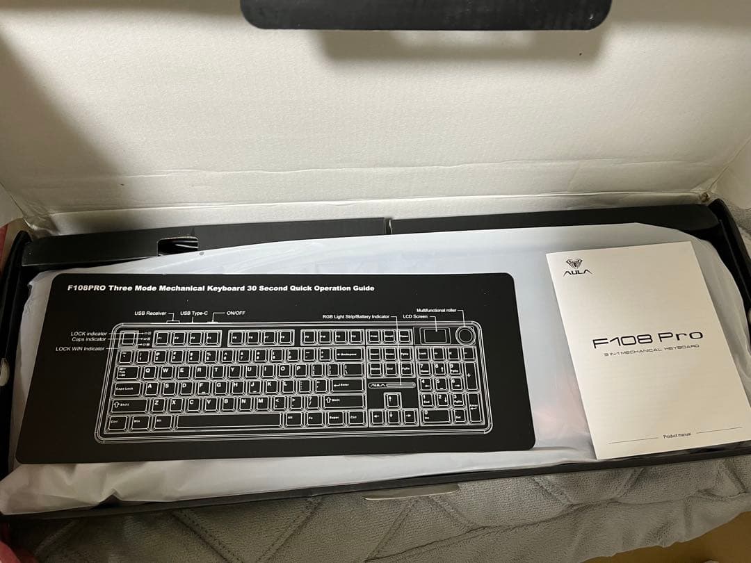 Aula F108 Pro Gradient Pink メカニカルキーボード