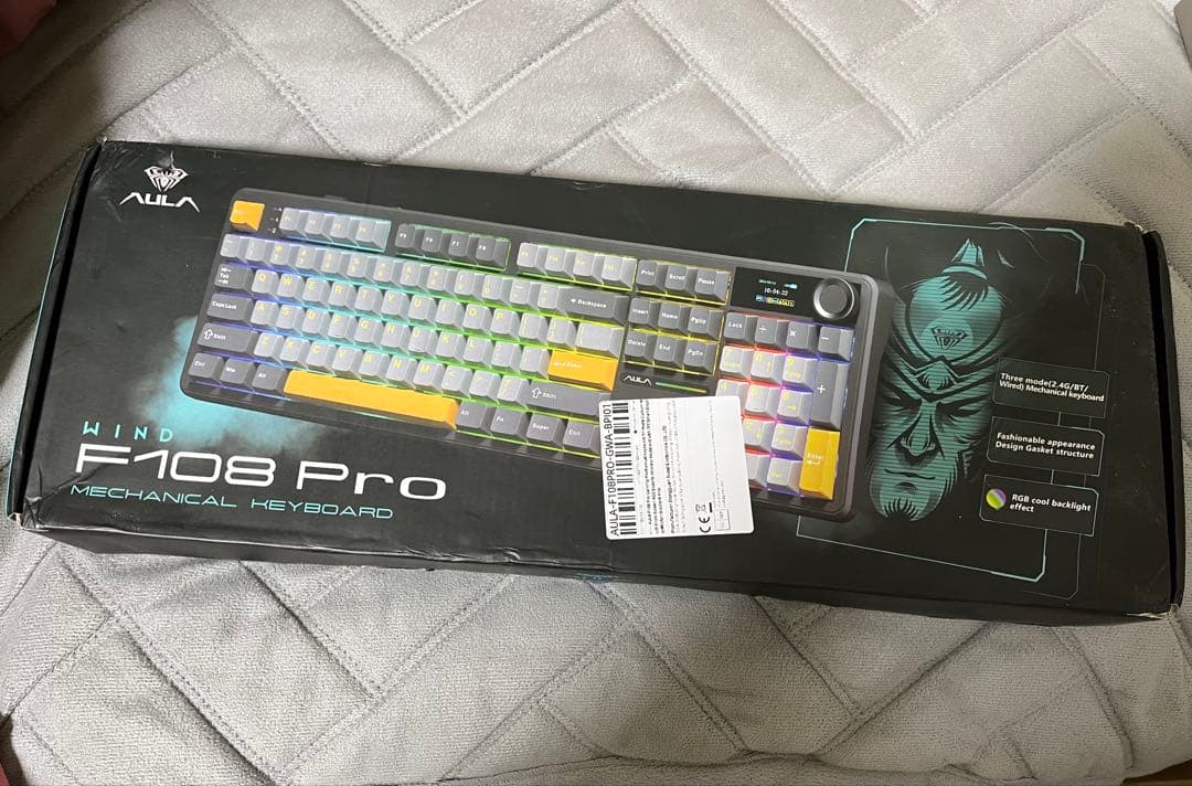 Aula F108 Pro Gradient Pink メカニカルキーボード