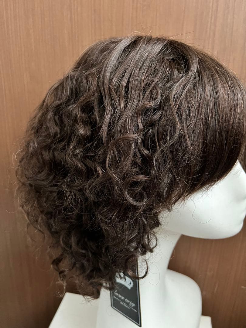 人毛100% ウェーブがかわいい ボブ かつら・ウィッグZ87