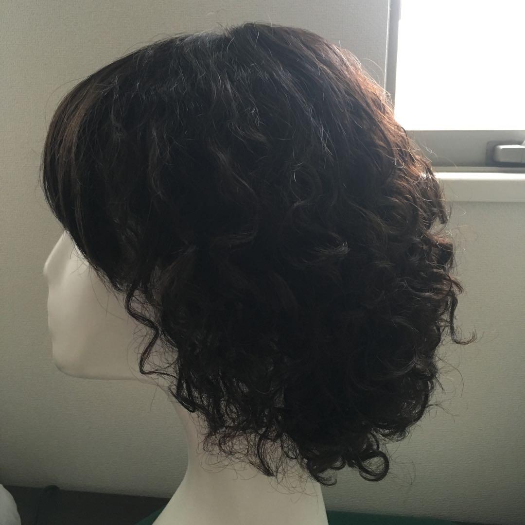 人毛100% ウェーブがかわいい ボブ かつら・ウィッグZ87