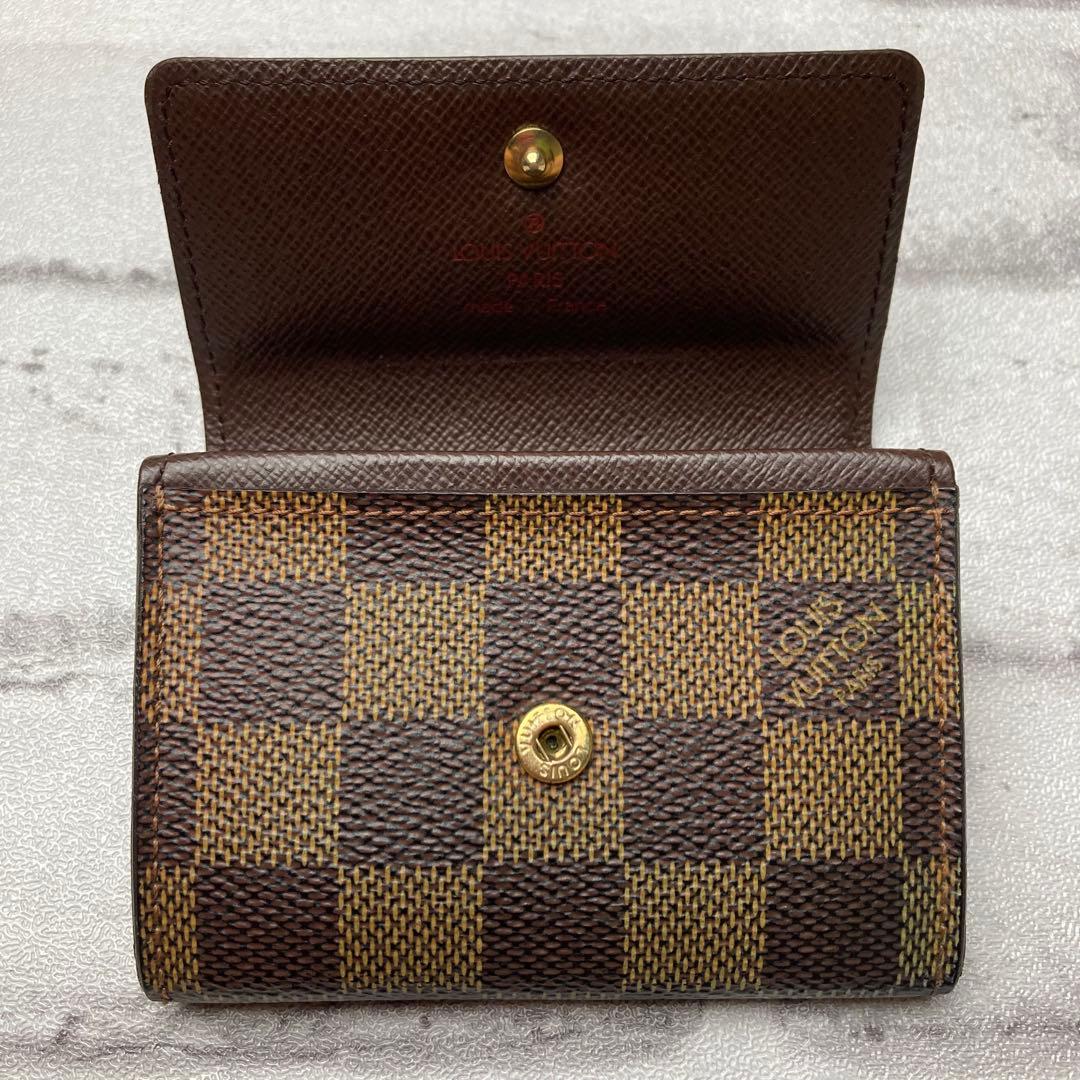 ルイヴィトン☆ケース　ダミエ　ポルトモネプラ　エベヌ　N61930