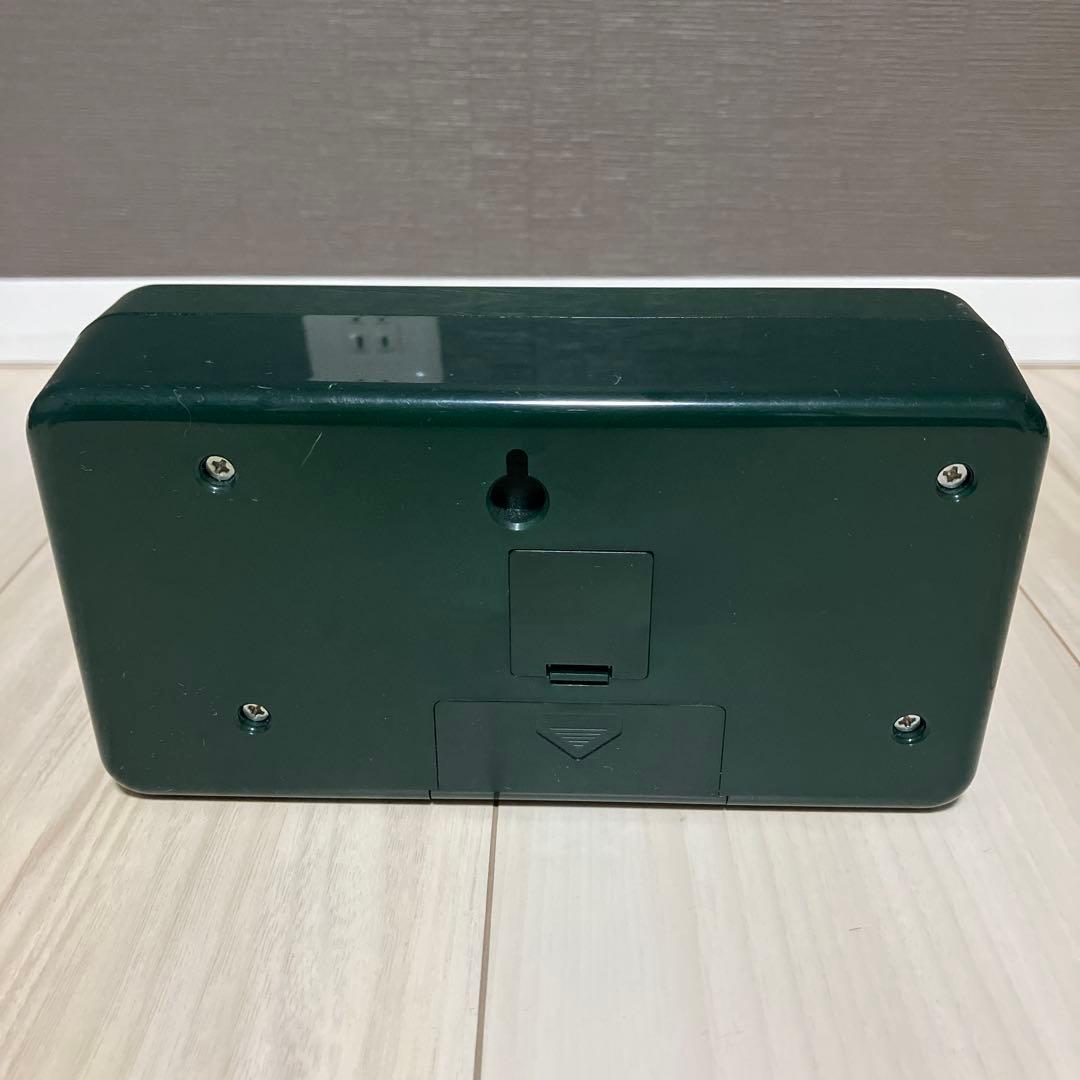 TWEMCO（トゥエンコ）/ 「whiz」デジタルパタパタ置時計 ダークグリーン