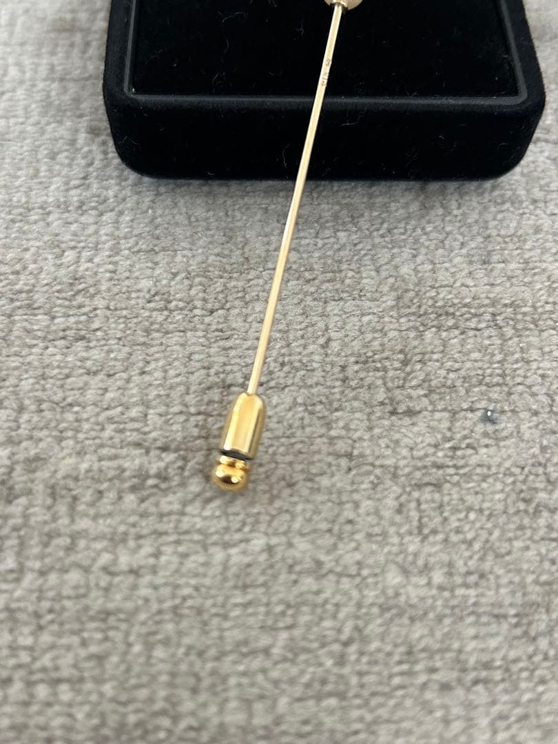 ミキモト　天然ベビーパールピンブローチ　K14 ゴールド