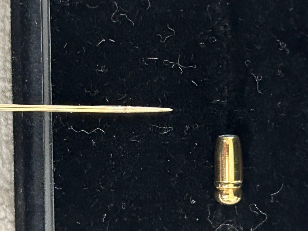 ミキモト　天然ベビーパールピンブローチ　K14 ゴールド