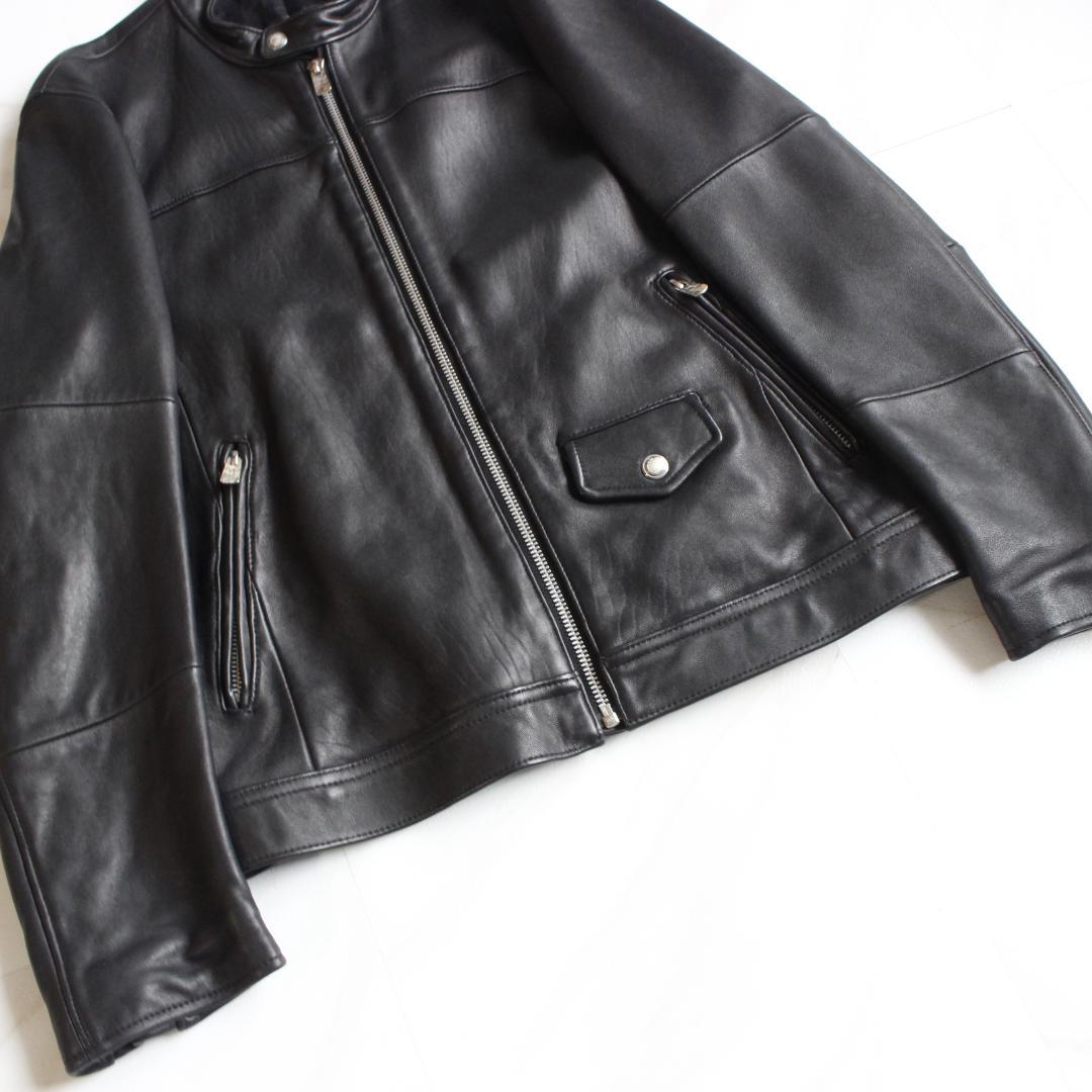 【極美品】ガルニ レザージャケット ブラック L ラムレザー