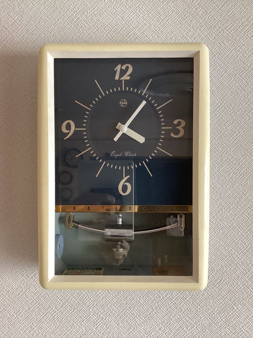 National(現Panasonic)オルゴール時報　振り子時計　昭和30年代