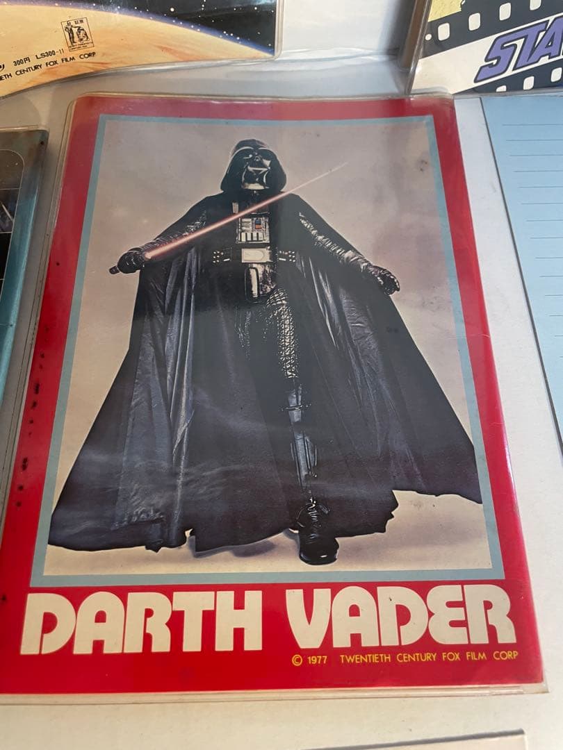 当時物 STAR WARS ファイル付便箋封筒セット 5種 ユニカ 1977