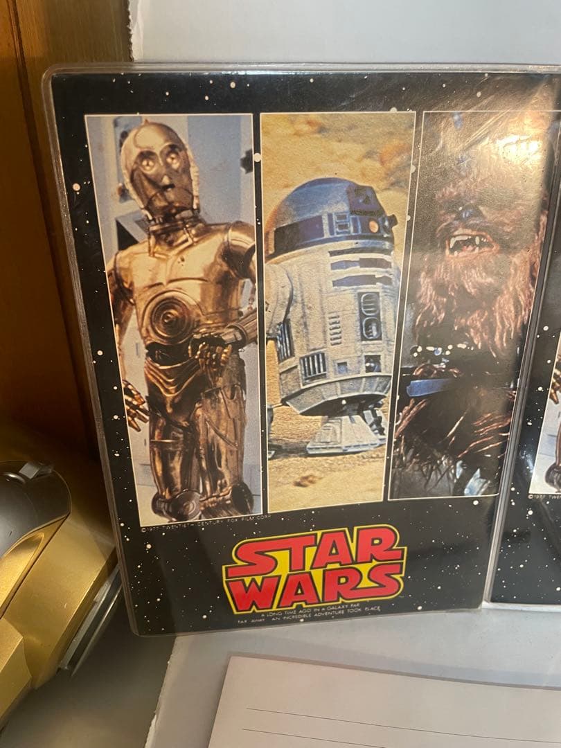 当時物 STAR WARS ファイル付便箋封筒セット 5種 ユニカ 1977