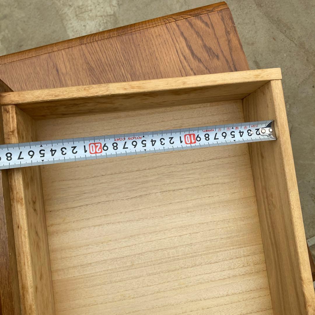 ユ*ー様 小さめの木製チェスト 6段 引き出し 高さ83cm 幅42cm 奥行き