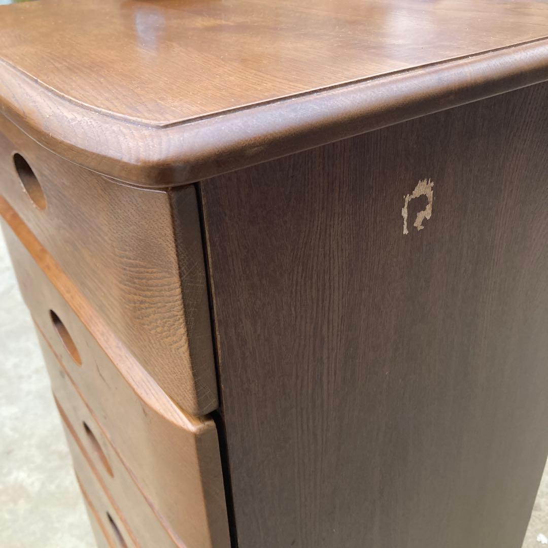 ユ*ー様 小さめの木製チェスト 6段 引き出し 高さ83cm 幅42cm 奥行き