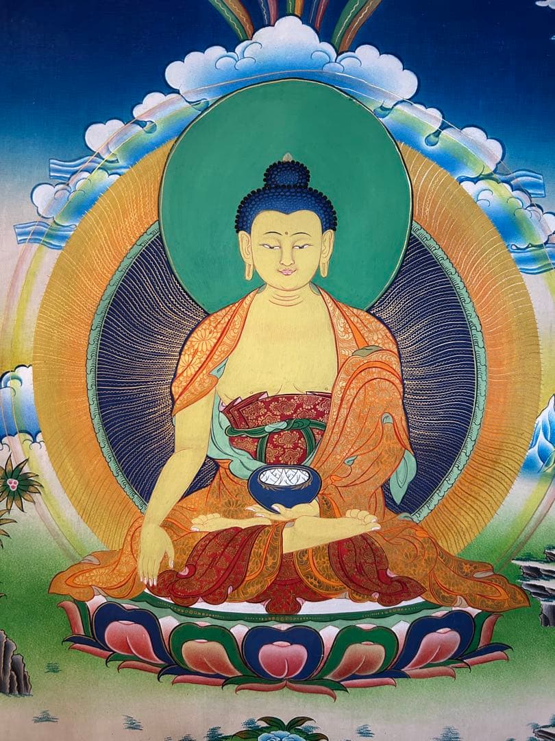 ☆一点物☆ タンカ 釈迦如来（ゴータマ ブッダ） 手書き