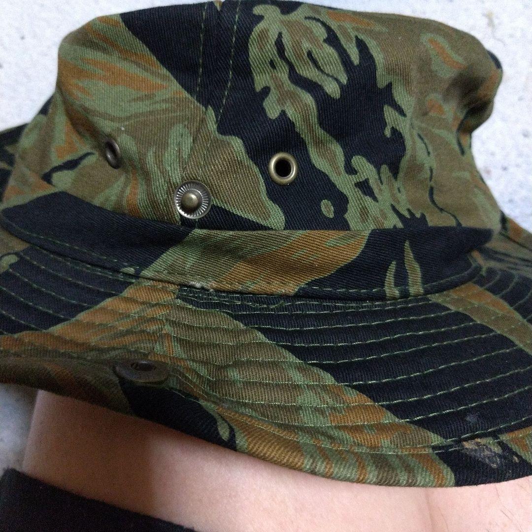 ベトナム戦☆タイガーストライプ☆ カウボーイハット(ラスト①)